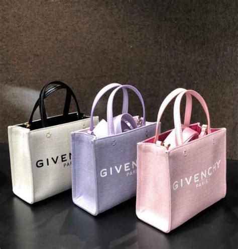 mini g tote shopping bag in canvas givenchy|Givenchy tote bags.